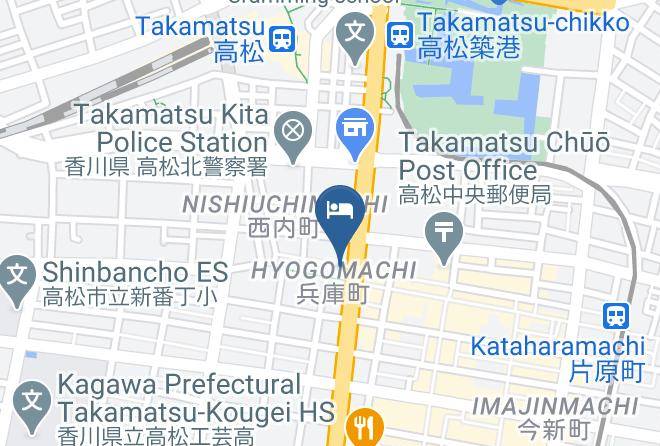Takamatsu City - Toyoko Inn Takamatsu Hyogomachi Maps