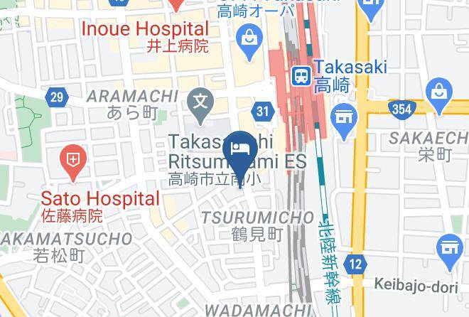 Takasaki City - Toyoko Inn Takasakiekinishiguchi 1 Maps