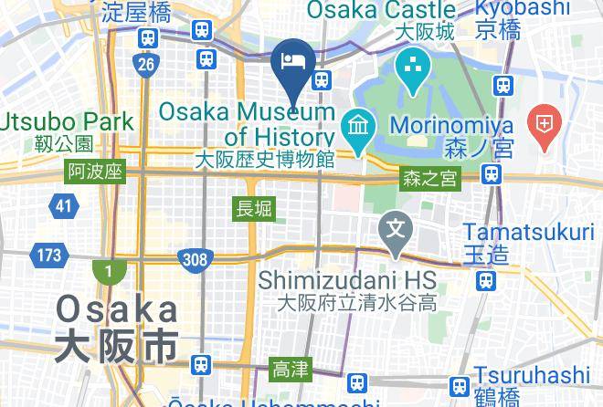 Osaka City Chuo Ward - Toyoko Inn Tenmabashi Otemae Maps