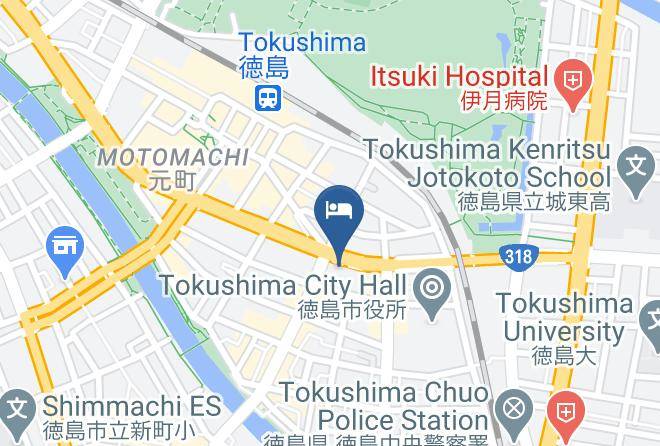 Toyoko Inn Tokushima Station Map