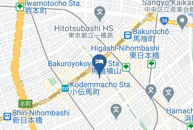 Chuo Ward - Toyoko Inn Tokyo Nihombashi Maps