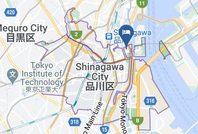 Shinagawa Ward - Toyoko Inn Tokyo Shinagawa Konan Guchi Tennozu Isle Maps