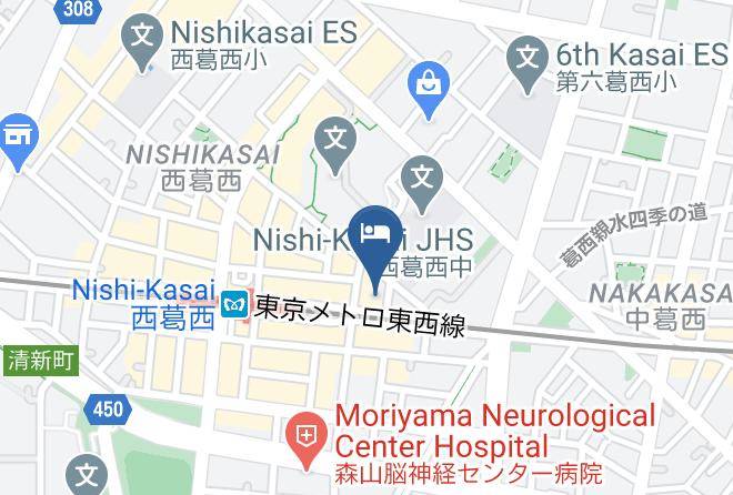 Edogawa Ward - Toyoko Inn Tozai Line Nishikasai Maps