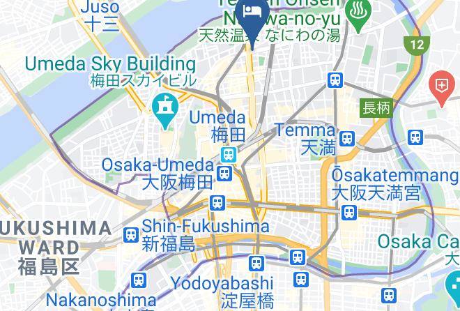 Toyoko Inn Umeda Nakatsu 2 Map