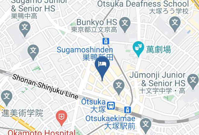Toshima Ward - Toyoko Inn Tokyo Otsuka Eki Kita Guchi No 1 Maps