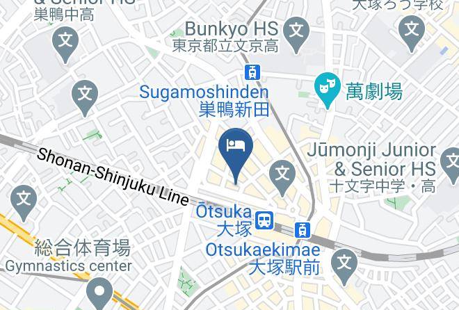 Toshima Ward - Toyoko Inn Tokyo Yamanote Sen Otsuka Eki Kita Guchi No 2 Maps