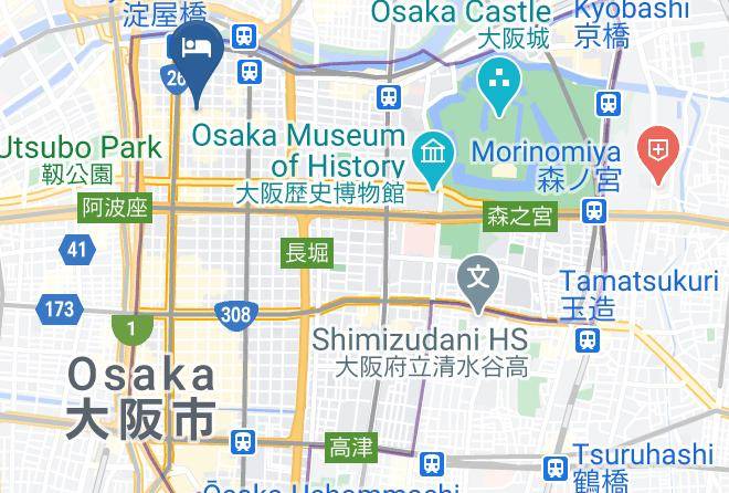 Osaka City Chuo Ward - Toyoko Inn Yodoyabasi Maps