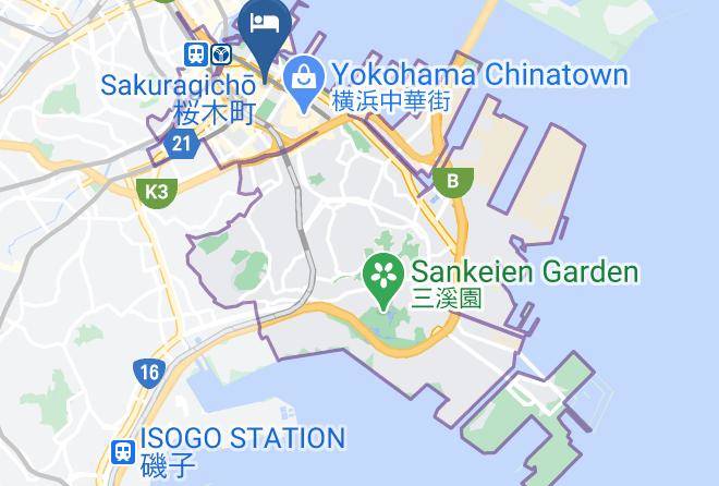 Yokohama City Naka Ward - Toyoko Inn Yokohama Kannai Maps