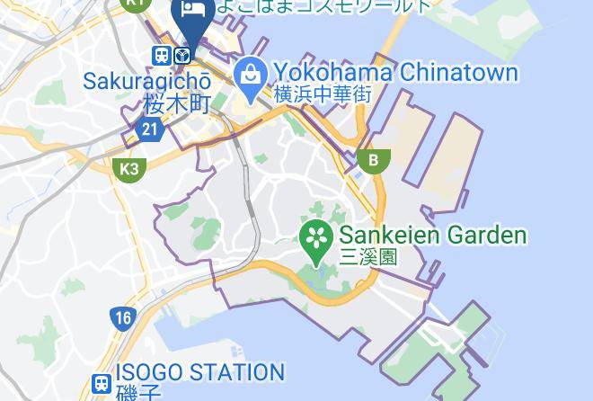 Yokohama City Naka Ward - Toyoko Inn Yokohama Sakuragicho Maps