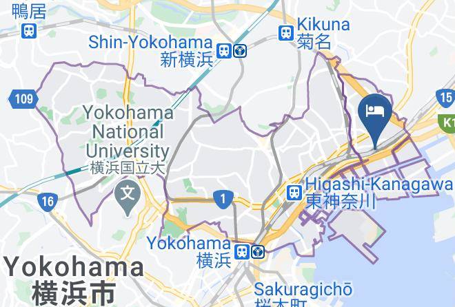 Yokohama City Kanagawa Ward - Toyoko Inn Yokohama Shin Koyasu Station Maps