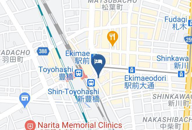 Toyohashi City - Toyotetsu Terminal Hotel Maps