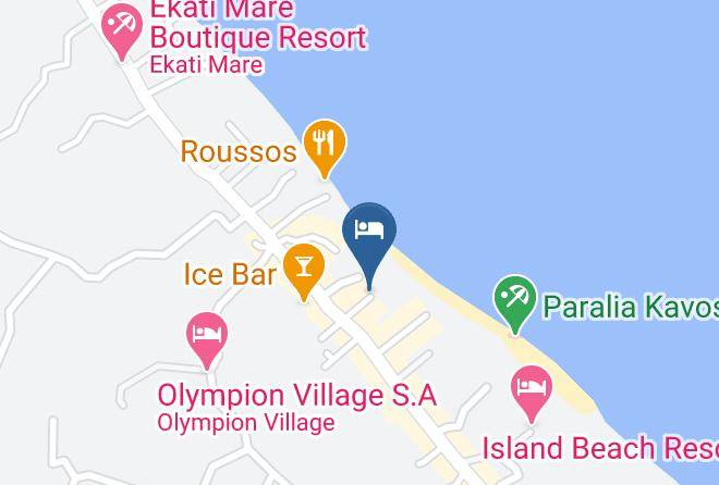 Kerkira - Trabukos Beach Club Maps