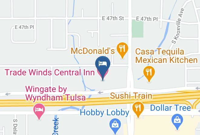 Tulsa - Trade Winds Central Inn Maps