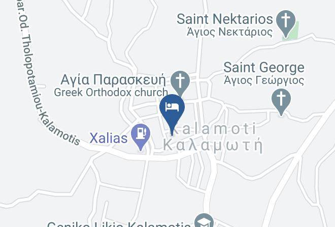 Khios - Traditional Tower In The Center Of Kalamoti Maps