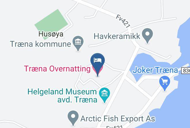 Traena - Traena Overnatting Maps