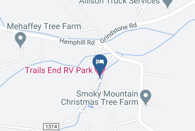 Haywood - Trails End Rv Park Maps