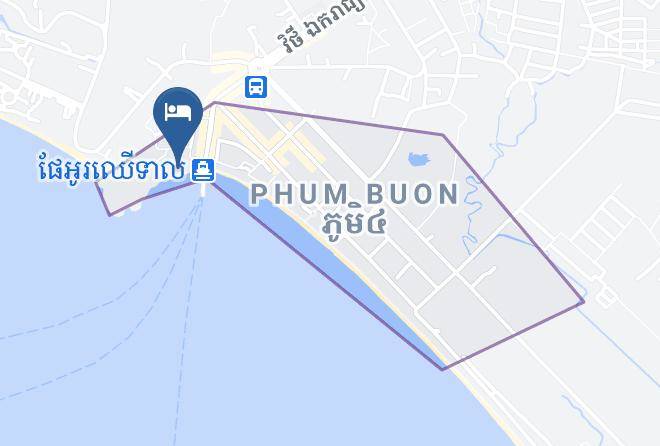 Preah Sihaknuk Town - Tranquility Bungalows Bar & Restaurant Maps
