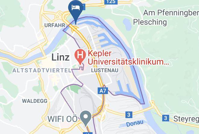 Linz - Trans World Hotel Donauwelle Maps