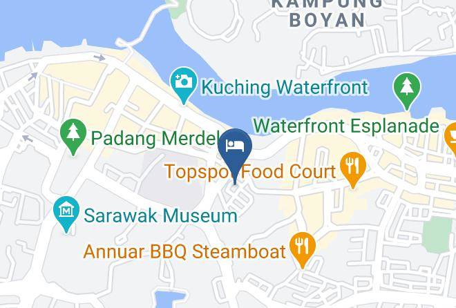 Bahagian Kuching - Hotel Place2stay Riverside Maps