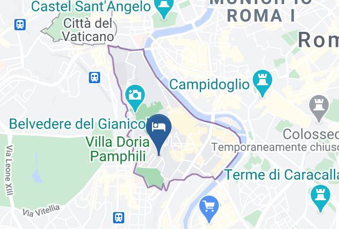 Trastevere Gianicolo Map