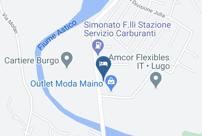Vicenza - Trattoria Con Alloggio Alla Cartiera Maps