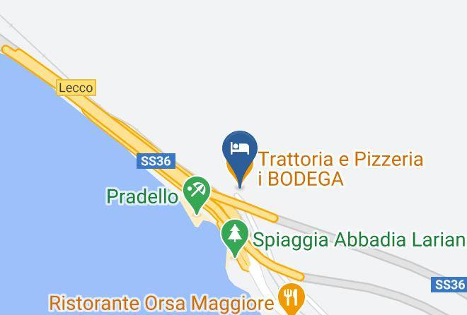 Lecco - Trattoria E Pizzeria I Bodega Maps