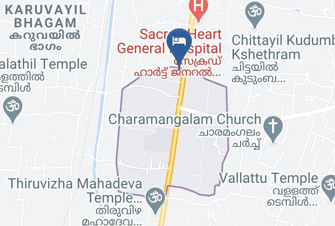 Cherthala - Travancore Palace Hotel Maps