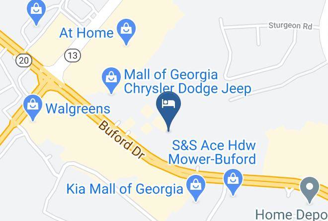 Travel Inn Of Buford Map