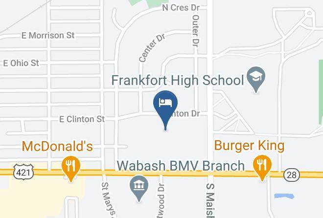 Clinton - Travel Inn & Suites Frankfort In Maps