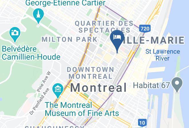 Montreal - Travelodge Hotel By Wyndham Montreal Centre Maps