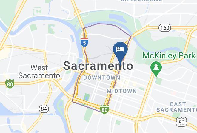 Sacramento - Travel Lodge Motel Maps