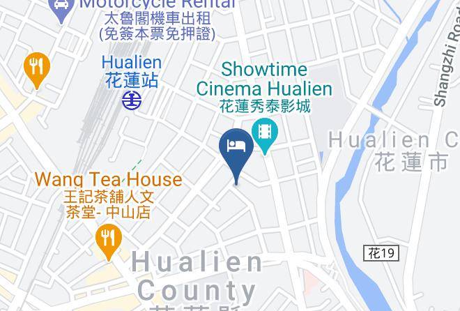 Travel Mind Mapa - Taiwan - Hualiennty