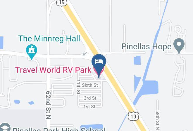 Pinellas - Travel World Rv Park Maps