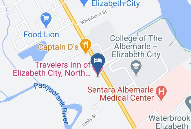 Pasquotank - Travelers Inn Of Elizabeth City North Carolina Maps