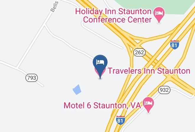 Staunton City - Travelers Inn Staunton Maps