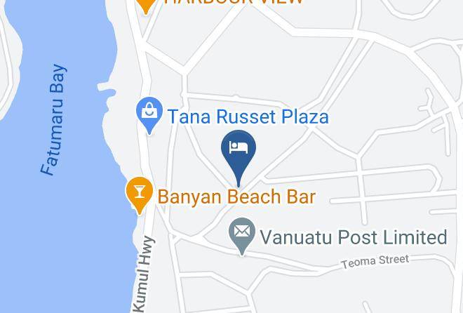 Efate - Traveller's Budget Motel Maps