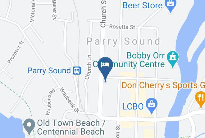 Sunrise Inn Parrysound Map