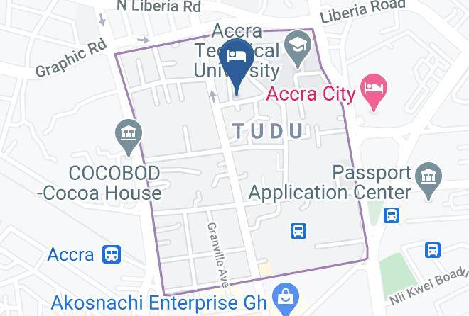 Accra - Traveller's Paradise Hotel Maps
