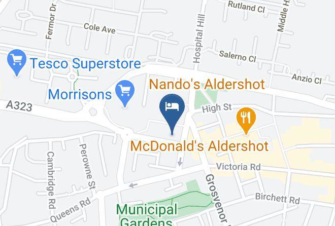Travelodge Aldershot Map