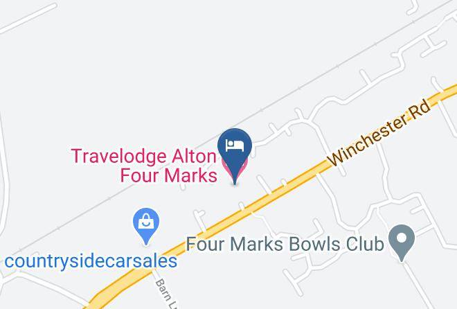 Hants - Travelodge Alton Four Marks Maps