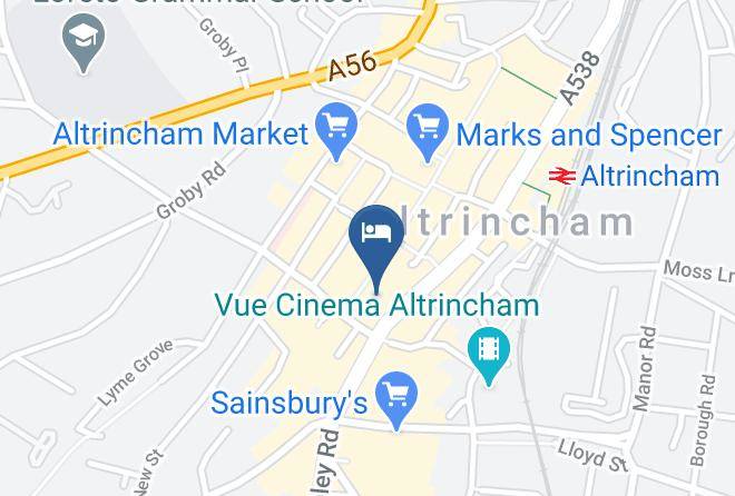 Travelodge Altrincham Central Map