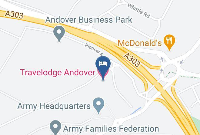 Travelodge Andover Map