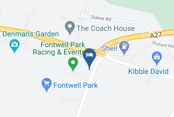 West Sussex - Travelodge Arundel Fontwell Park Maps