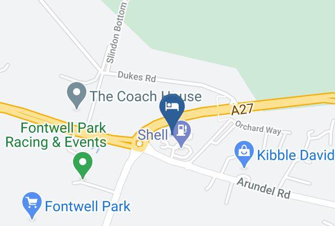 Travelodge Arundel Fontwell Map