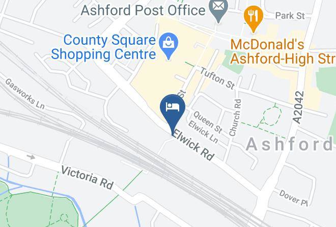 Kent - Travelodge Ashford Town Centre Maps