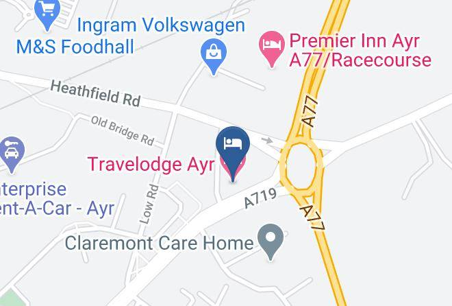 South Ayrshire - Travelodge Ayr Maps
