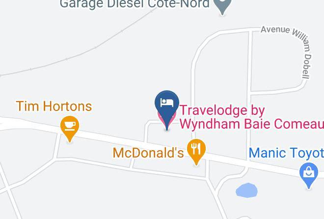 Manicouagan Regional County Municipality - Travelodge By Wyndham Baie Comeau Maps
