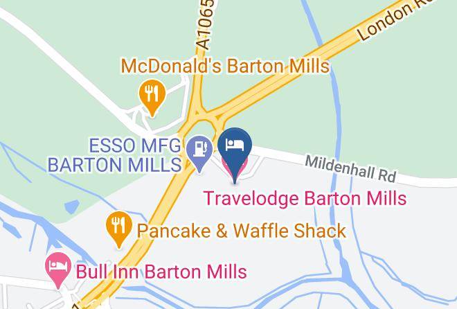 Suffolk - Travelodge Barton Mills Maps