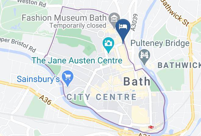 Bath And North East Somerset - Travelodge Bath Central Maps