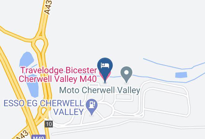 Oxon - Travelodge Bicester Cherwell Valley M40 Maps